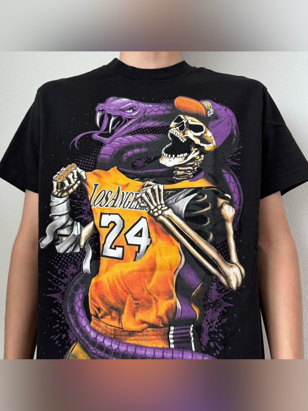 NBA Los Angeles Lakers x Kobe Bryant Graphics Black Tee Shirt